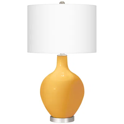 Color Plus Ovo 28 1/2" High Modern Marigold Yellow Table Lamp