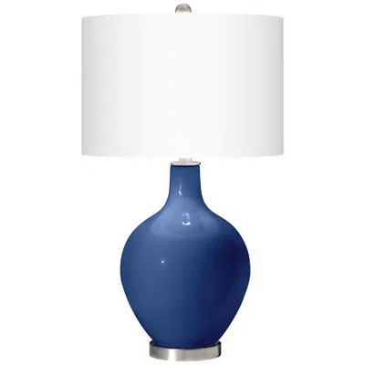 Color Plus Ovo 28 1/2" High Monaco Blue Table Lamp