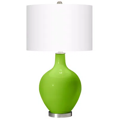 Color Plus Ovo 28 1/2" High Neon Green Glass Table Lamp