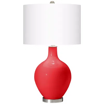 Color Plus Ovo 28 1/2" High Poppy Red Table Lamp