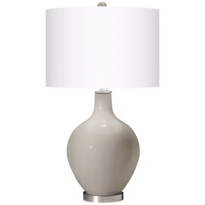 Color Plus Ovo 28 1/2" High Requisite Gray Table Lamp