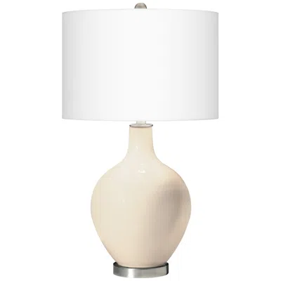 Color Plus Ovo 28 1/2" High Steamed Milk White Table Lamp