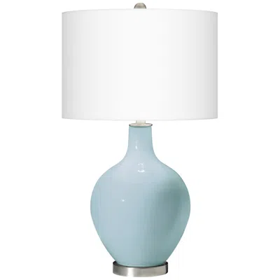 Color Plus Ovo 28 1/2" High Vast Sky Blue Table Lamp
