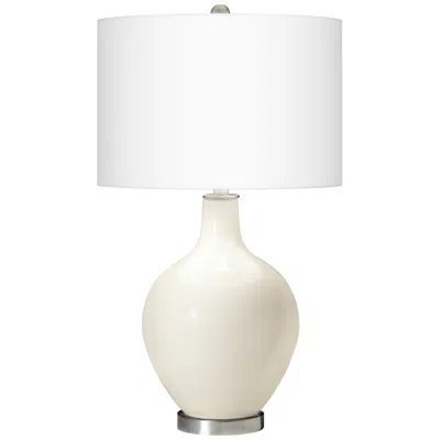 Color Plus Ovo 28 1/2" High West Highland White Glass Table Lamp