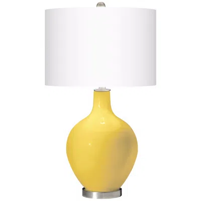 Color Plus Ovo 28 1/2" Lemon Zest Yellow Table Lamp