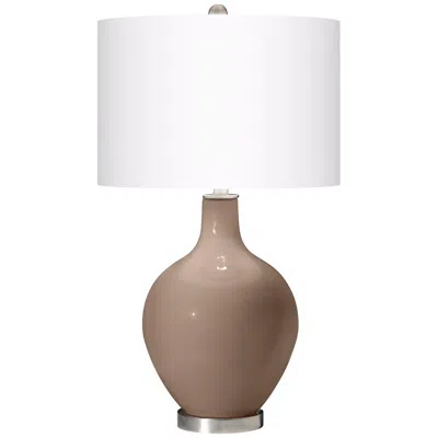 Color Plus Ovo 28 1/2" Mocha Brown Table Lamp
