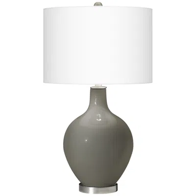 Color Plus Ovo 28 1/2" Modern Gauntlet Gray Table Lamp