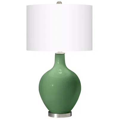 Color Plus Ovo 28 1/2" Modern Glass Garden Grove Green Table Lamp