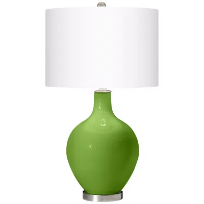 Color Plus Ovo 28 1/2" Modern Glass Rosemary Green Table Lamp