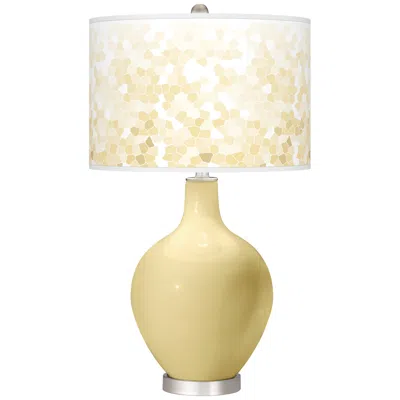 Color Plus Ovo 28 1/2" Mosaic Shade Butter Up Yellow Table Lamp