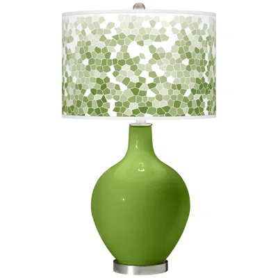 Color Plus Ovo 28 1/2" Mosaic Shade Gecko Green Table Lamp