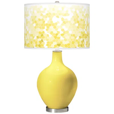 Color Plus Ovo 28 1/2" Mosaic Shade Lemon Twist Yellow  Table Lamp