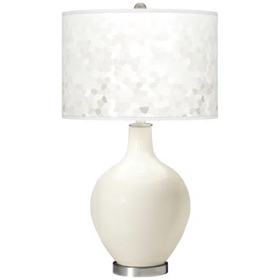 Color Plus Ovo 28 1/2" Mosaic Shade West Highland White Table Lamp