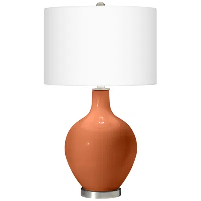 Color Plus Ovo 28 1/2" Robust Orange Table Lamp