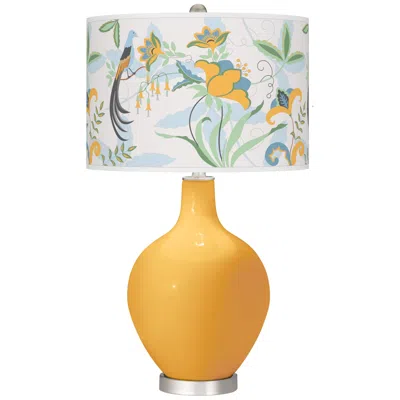 Color Plus Ovo 28 1/2" Sofia Shade Marigold Yellow Table Lamp