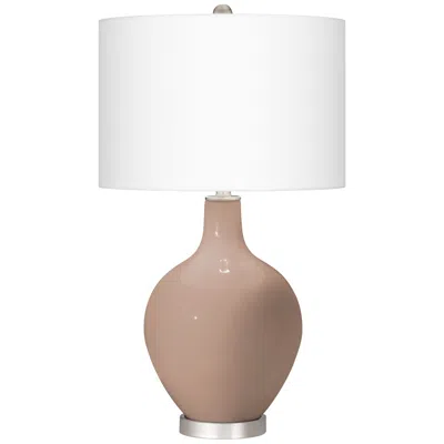 Color Plus Ovo 30 1/2" High Modern Redend Point Brown Table Lamp