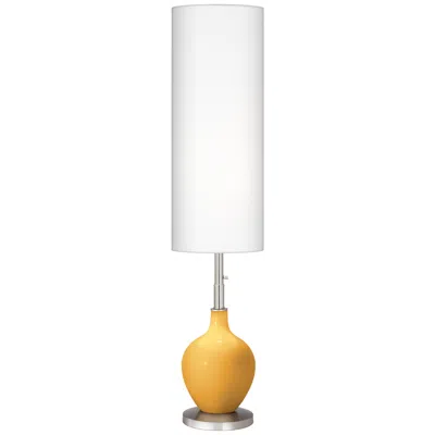 Color Plus Ovo 60" High Goldenrod Yellow Floor Lamp