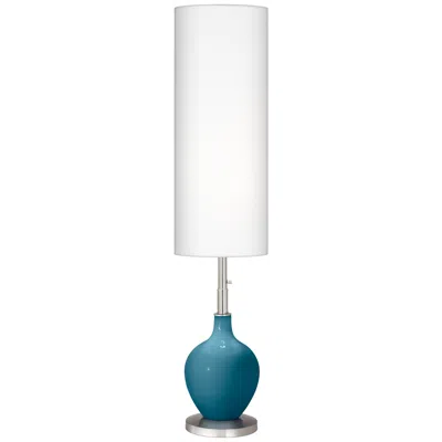 Color Plus Ovo 60" High Great Falls Blue Floor Lamp
