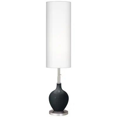 Color Plus Ovo 60" High Modern Black Of Night Floor Lamp
