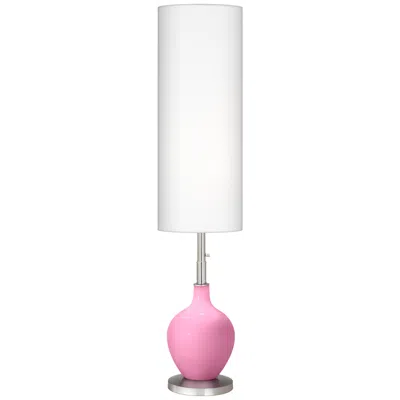 Color Plus Ovo 60" High Modern Candy Pink Floor Lamp