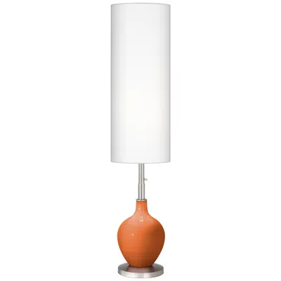 Color Plus Ovo 60" High Modern Celosia Orange Floor Lamp