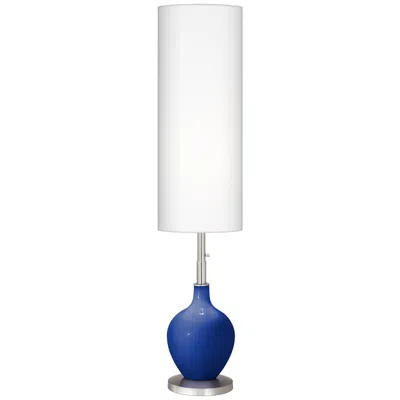 Color Plus Ovo 60" High Modern Dazzling Blue Floor Lamp