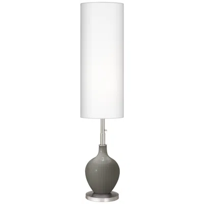 Color Plus Ovo 60" High Modern Gauntlet Gray Floor Lamp