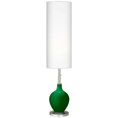 Color Plus Ovo 60" High Modern Glass Envy Green Floor Lamp