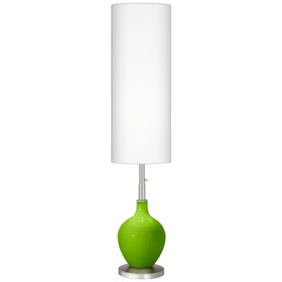 Color Plus Ovo 60" High Modern Glass Neon Green Floor Lamp