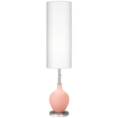 Color Plus Ovo 60" High Modern Glass Rose Pink Floor Lamp