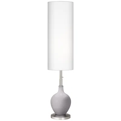 Color Plus Ovo 60" High Modern Glass Swanky Gray Floor Lamp