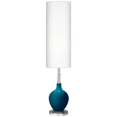 Color Plus Ovo 60" High Modern Oceanside Blue Floor Lamp