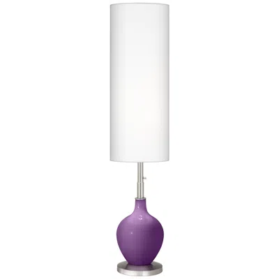 Color Plus Ovo 60" High Modern Passionate Purple Floor Lamp