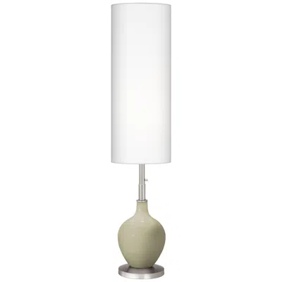 Color Plus Ovo 60" High Modern Sage Green Floor Lamp