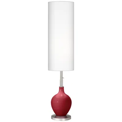 Color Plus Ovo 60" High Modern Samba Red Floor Lamp