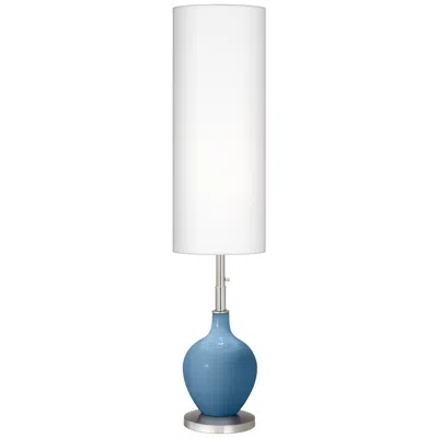 Color Plus Ovo 60" High Modern Secure Blue Floor Lamp