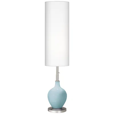 Color Plus Ovo 60" High Modern Vast Sky Blue Floor Lamp