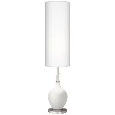 Color Plus Ovo 60" High Modern Winter White Floor Lamp