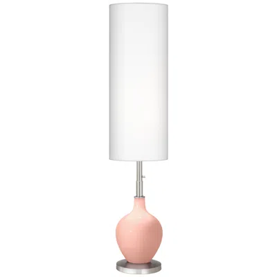 Color Plus Ovo 60" High Rustique Warm Coral Floor Lamp