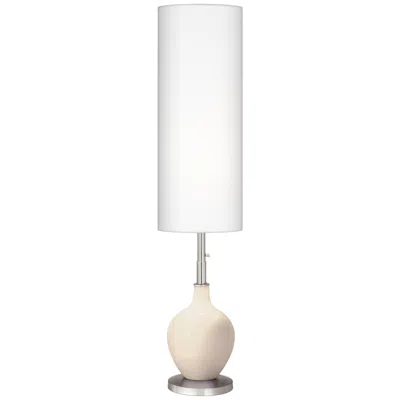 Color Plus Ovo 60" High Steamed Milk White Floor Lamp