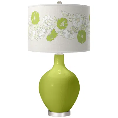 Color Plus Parakeet Rose Bouquet Ovo Table Lamp