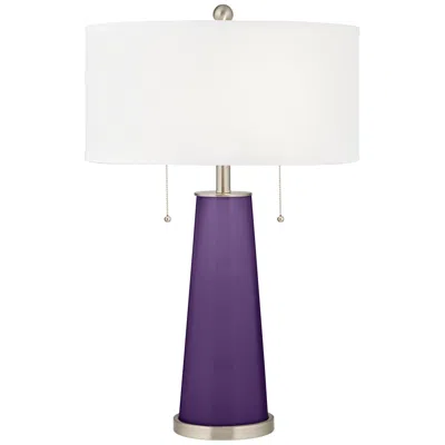 Color Plus Peggy 29 3/4" Acai Purple Glass Table Lamp