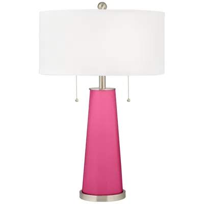 Color Plus Peggy 29 3/4" Blossom Pink Glass Table Lamp
