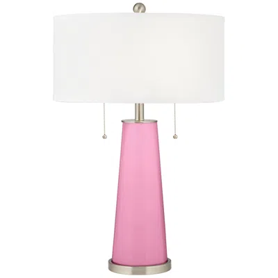 Color Plus Peggy 29 3/4" Candy Pink Glass Table Lamp