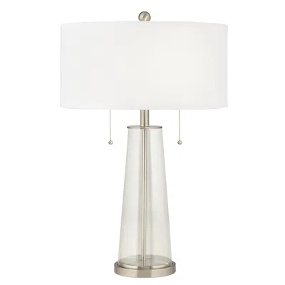 Color Plus Peggy 29 3/4" Clear Glass Fillable Table Lamp