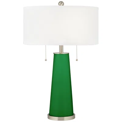 Color Plus Peggy 29 3/4" Envy Green Glass Table Lamp