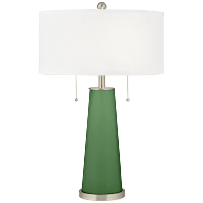 Color Plus Peggy 29 3/4" Garden Grove Green Glass Table Lamp