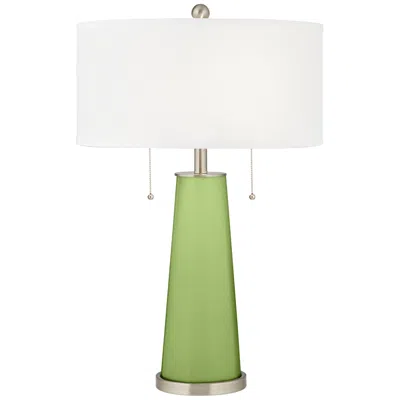 Color Plus Peggy 29 3/4" Lime Rickey Green Glass Table Lamp