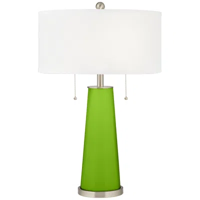 Color Plus Peggy 29 3/4" Neon Green Glass Table Lamp