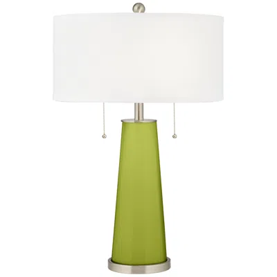 Color Plus Peggy 29 3/4" Parakeet Green Glass Table Lamp